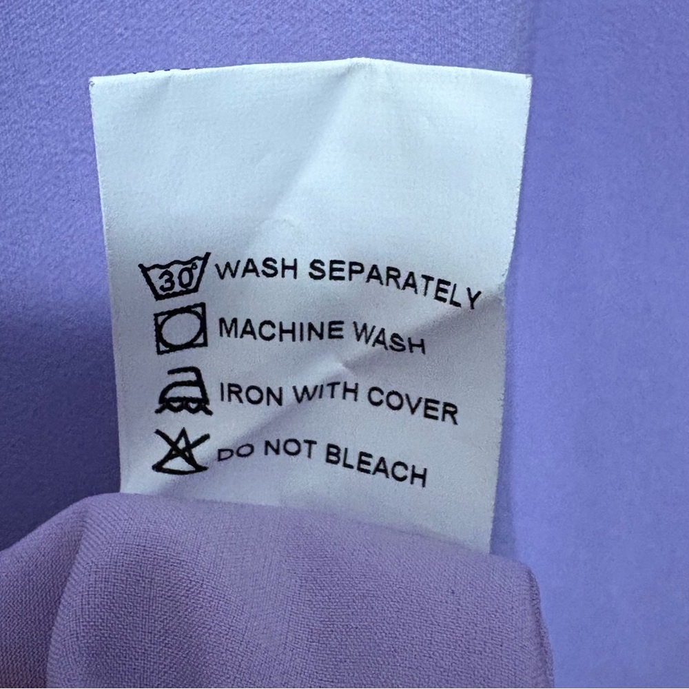 Fehaute Chic Asymmetrical Lavender Dress NWT - Picture 6 of 9